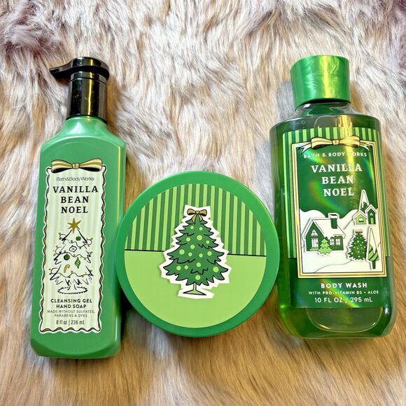Bath and Body Works: Vanilla Bean Noel 3-Pc Set, Wash, Body Butter, Soap -2025 - Picture 2 of 4